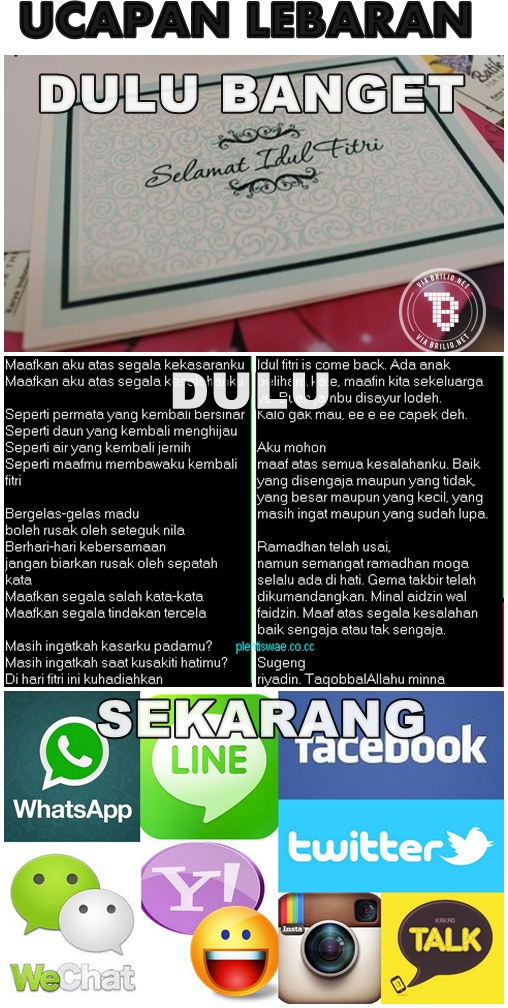 Lebaran Dulu VS Lebaran Sekarang